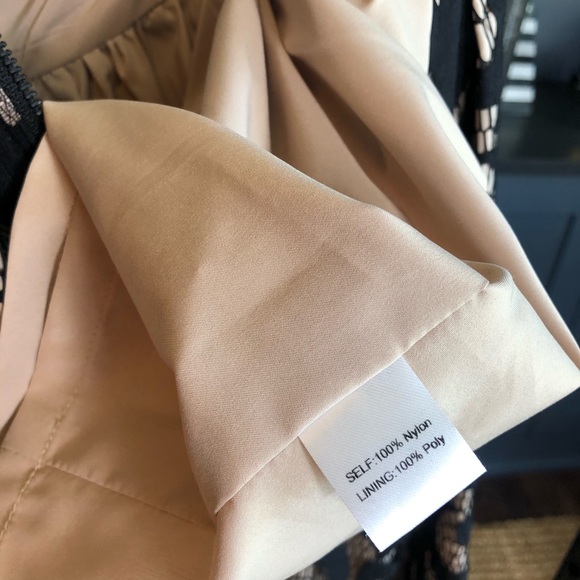 SEA New York Cut Out Back Crochet Lace Mini Fit and Flare Skater Dress Black Sz8 - Picture 7 of 8